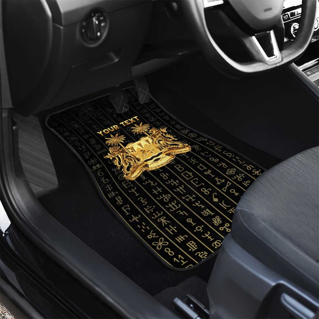 Personalized Sierra Leone Car Mats Vai Syllabary Pattern - African Pride