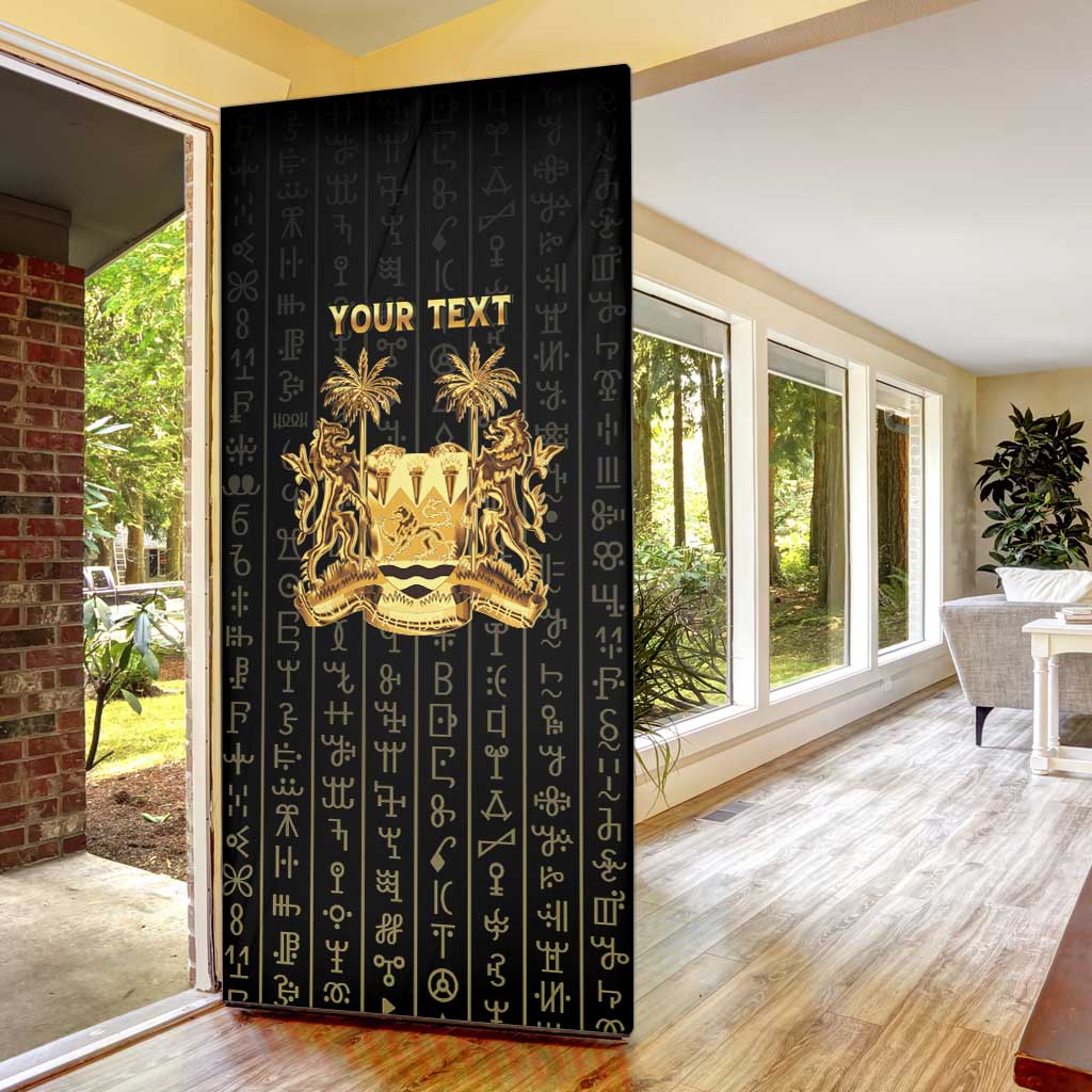 Personalized Sierra Leone Vai Syllabary Vertical Pattern Door Cover