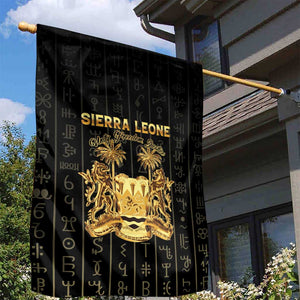 Sierra Leone Garden Flag Vai Syllabary Pattern - African Pride