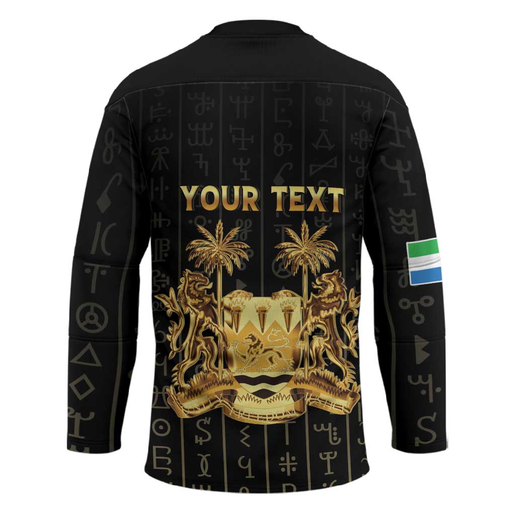 Personalized Sierra Leone Vai Syllabary Vertical Pattern Hockey Jersey