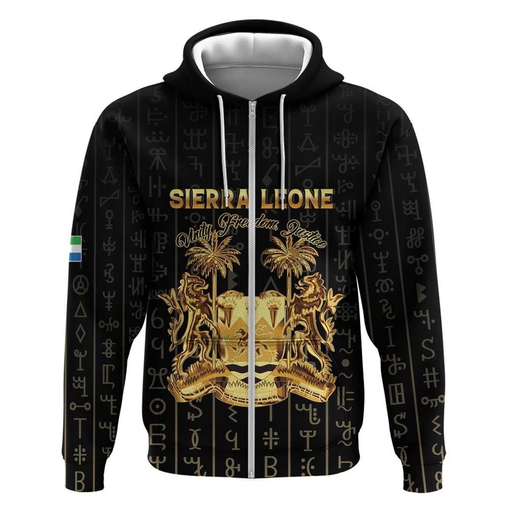 Personalized Sierra Leone Hoodie Vai Syllabary Pattern - African Pride
