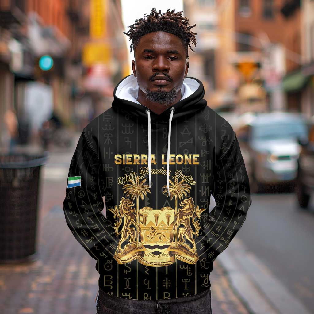 Personalized Sierra Leone Hoodie Vai Syllabary Pattern - African Pride