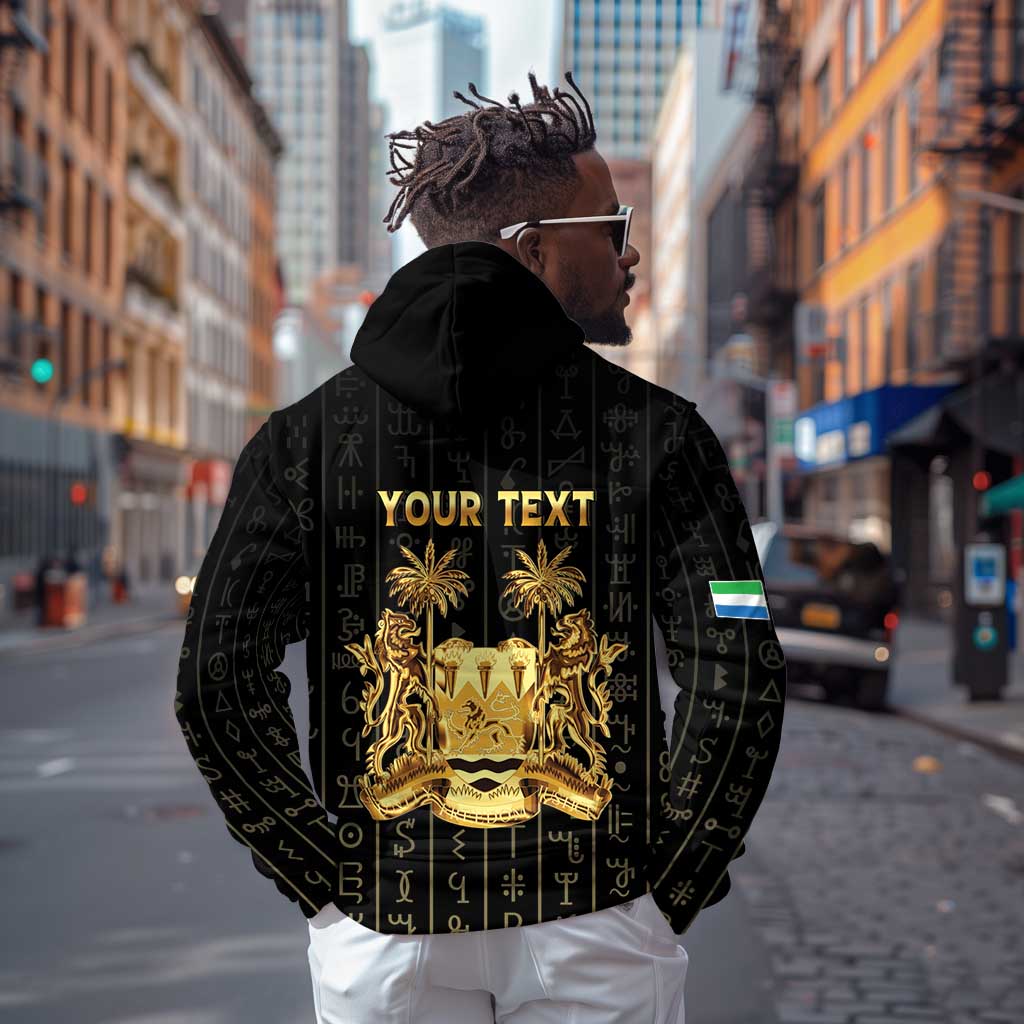 Personalized Sierra Leone Hoodie Vai Syllabary Pattern - African Pride