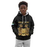 Personalized Sierra Leone Kid Hoodie Vai Syllabary Pattern - African Pride