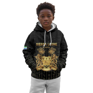 Personalized Sierra Leone Kid Hoodie Vai Syllabary Pattern - African Pride