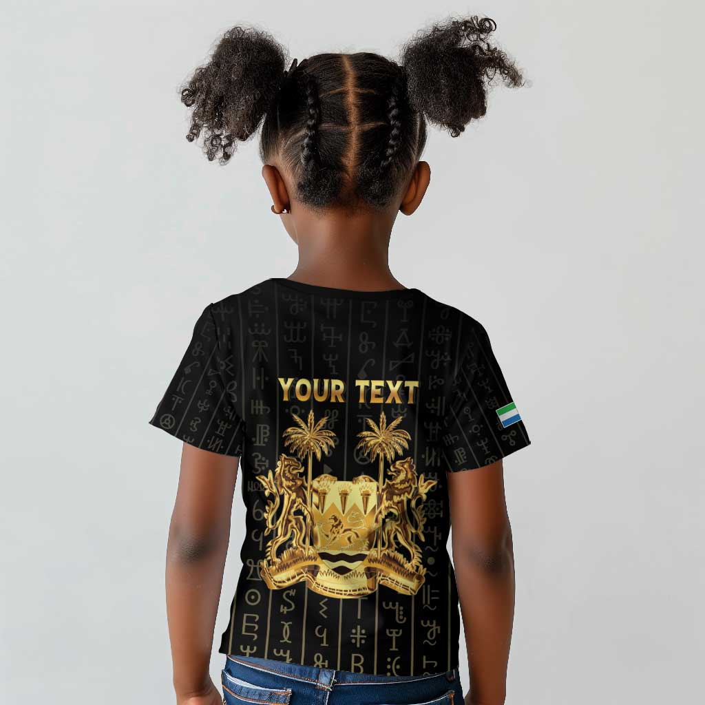 Personalized Sierra Leone Kid T shirt Vai Syllabary Pattern - African Pride