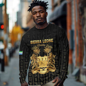 Personalized Sierra Leone Long Sleeve Shirt Vai Syllabary Pattern - African Pride
