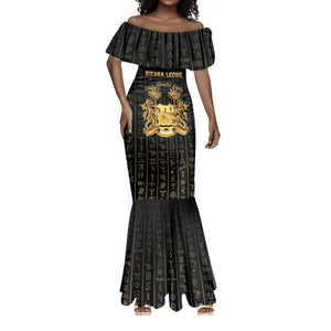 Personalized Sierra Leone Mermaid Dress Vai Syllabary Pattern - African Pride