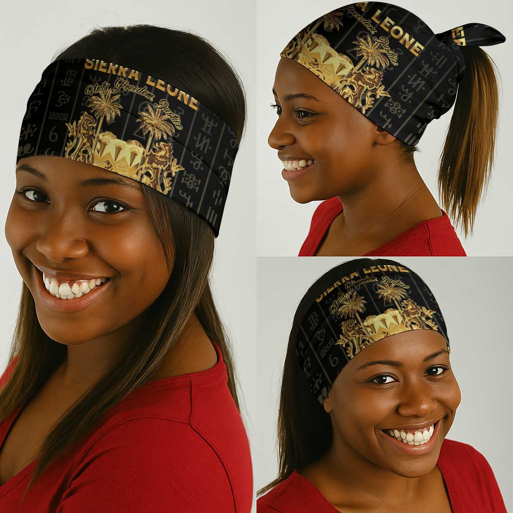 Sierra Leone Neck Gaiter Vai Syllabary Pattern - African Pride