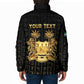 Personalized Sierra Leone Vai Syllabary Vertical Pattern Padded Jacket