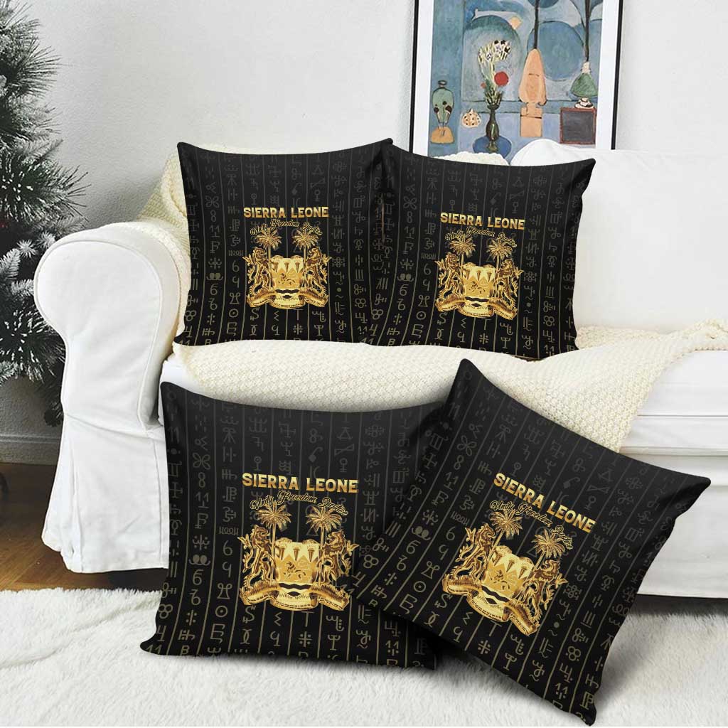 Sierra Leone Vai Syllabary Vertical Pattern Pillow Cover