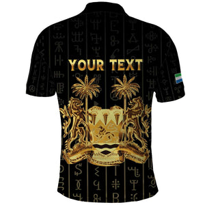 Personalized Sierra Leone Polo Shirt Vai Syllabary Pattern - African Pride