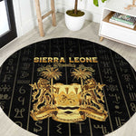Sierra Leone Round Carpet Vai Syllabary Pattern - African Pride