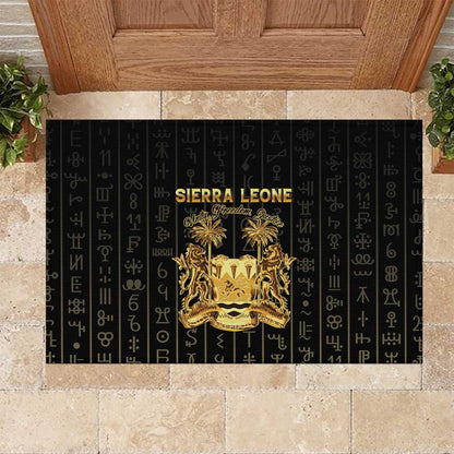 Sierra Leone Rubber Doormat Vai Syllabary Pattern - African Pride