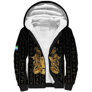 Personalized Sierra Leone Sherpa Hoodie Vai Syllabary Pattern - African Pride