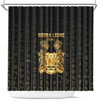 Sierra Leone Shower Curtain Vai Syllabary Pattern - African Pride