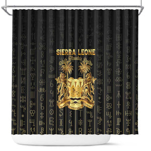 Sierra Leone Shower Curtain Vai Syllabary Pattern - African Pride