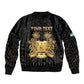 Personalized Sierra Leone Sleeve Zip Bomber Jacket Vai Syllabary Pattern - African Pride
