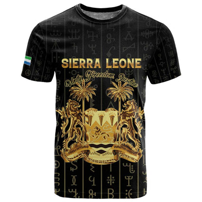 Personalized Sierra Leone T shirt Vai Syllabary Pattern - African Pride