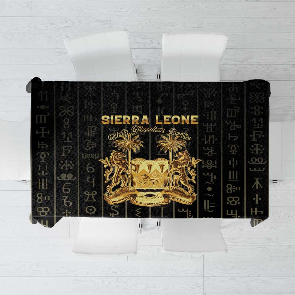 Sierra Leone Tablecloth Vai Syllabary Pattern - African Pride