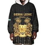 Personalized Sierra Leone Wearable Blanket Hoodie Vai Syllabary Pattern - African Pride