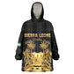 Personalized Sierra Leone Wearable Blanket Hoodie Vai Syllabary Pattern - African Pride