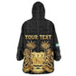 Personalized Sierra Leone Wearable Blanket Hoodie Vai Syllabary Pattern - African Pride