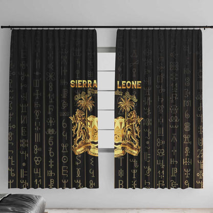 Sierra Leone Window Curtain Vai Syllabary Pattern - African Pride