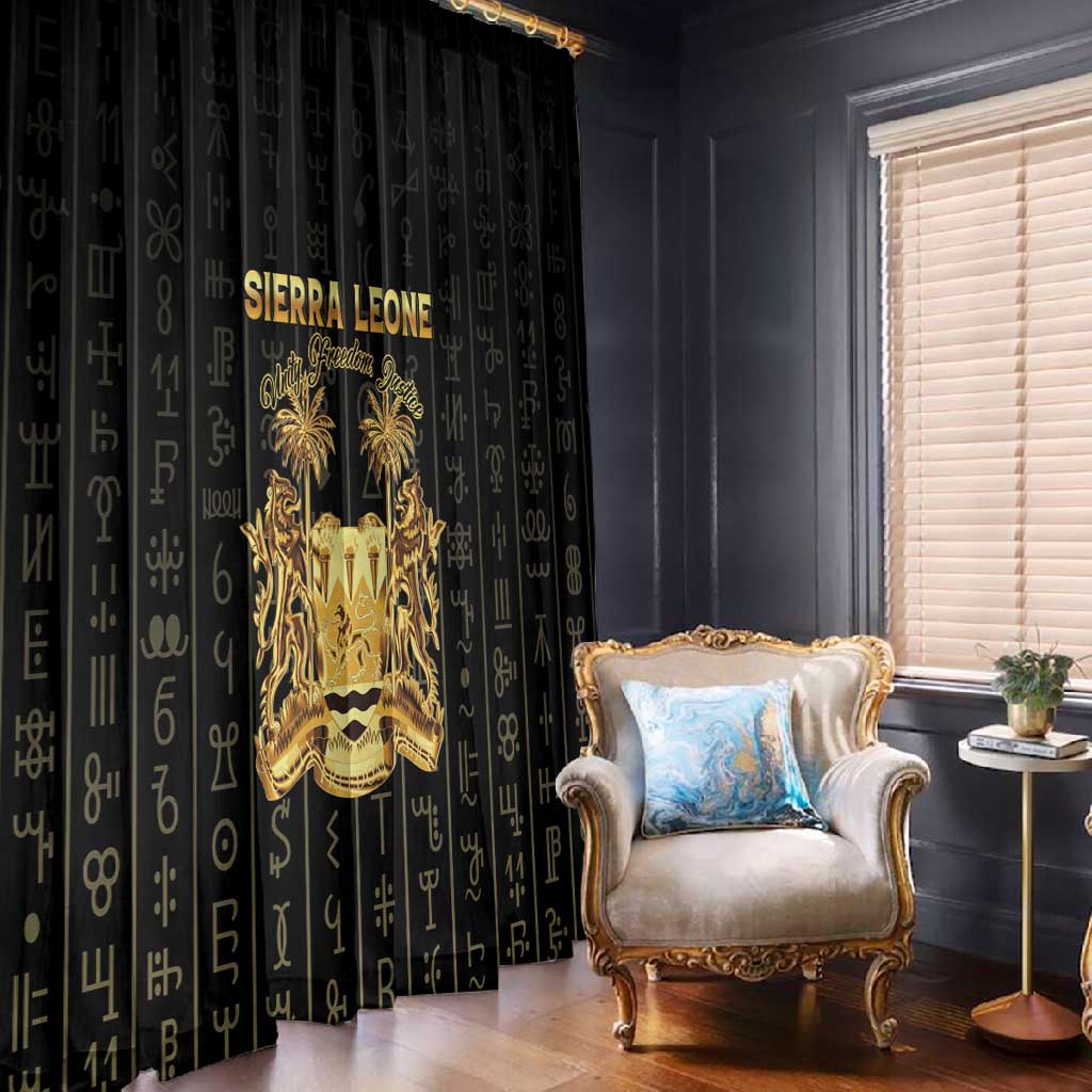 Sierra Leone Window Curtain Vai Syllabary Pattern - African Pride