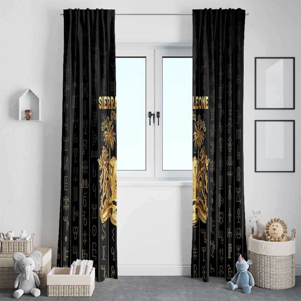 Sierra Leone Window Curtain Vai Syllabary Pattern - African Pride