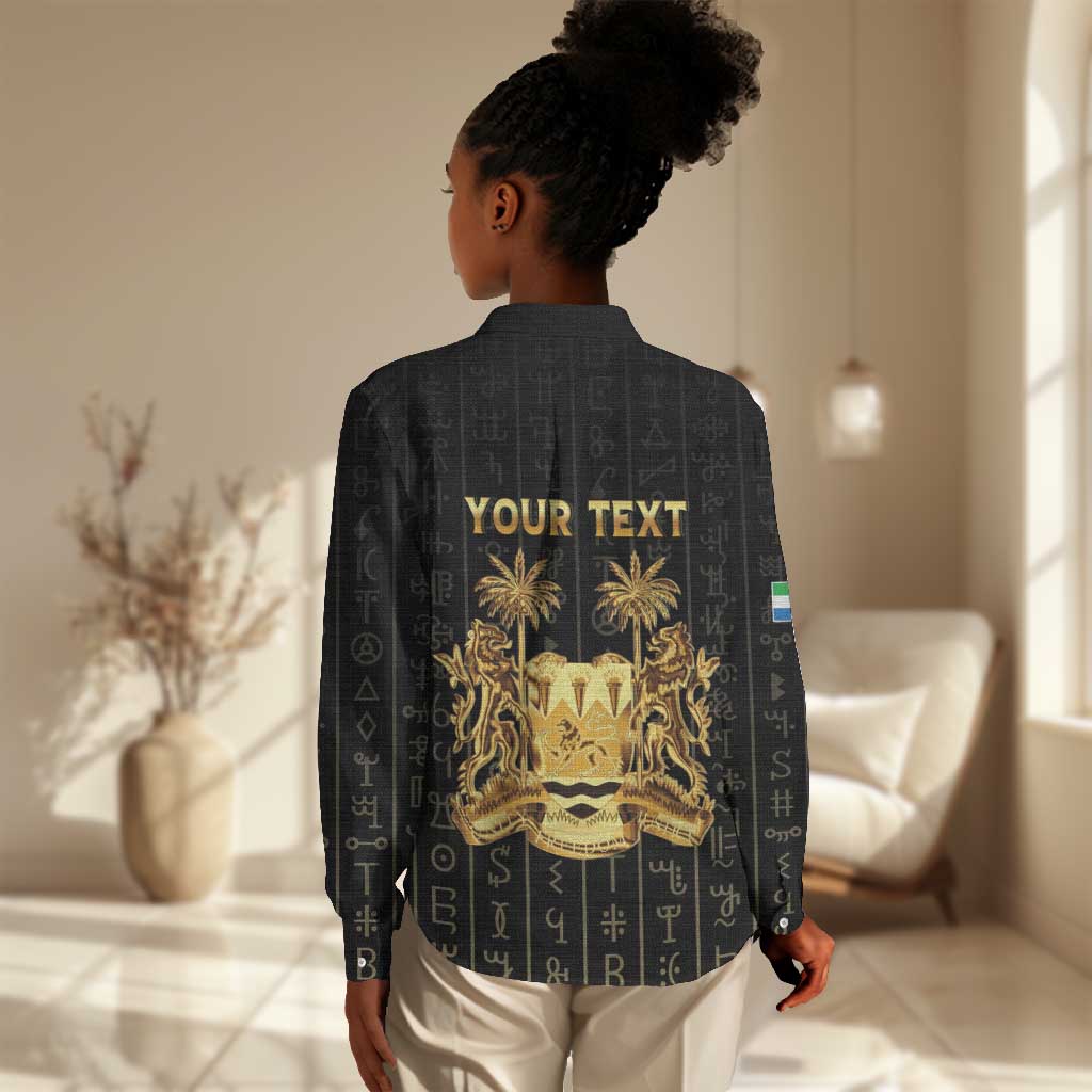 Personalized Sierra Leone Women Casual Shirt Vai Syllabary Pattern - African Pride