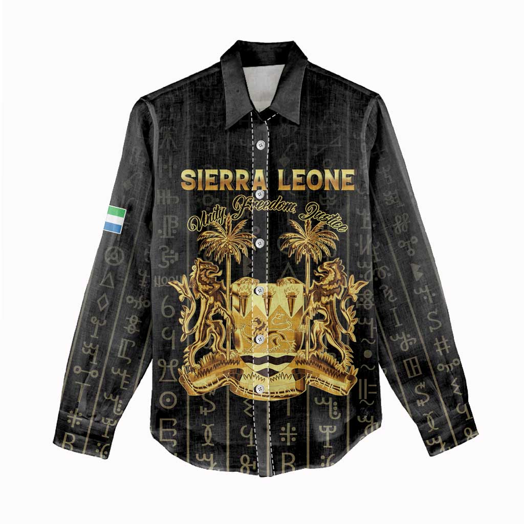 Personalized Sierra Leone Women Casual Shirt Vai Syllabary Pattern - African Pride