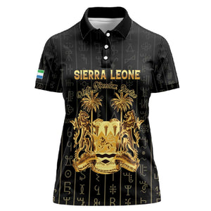Personalized Sierra Leone Women Polo Shirt Vai Syllabary Pattern - African Pride