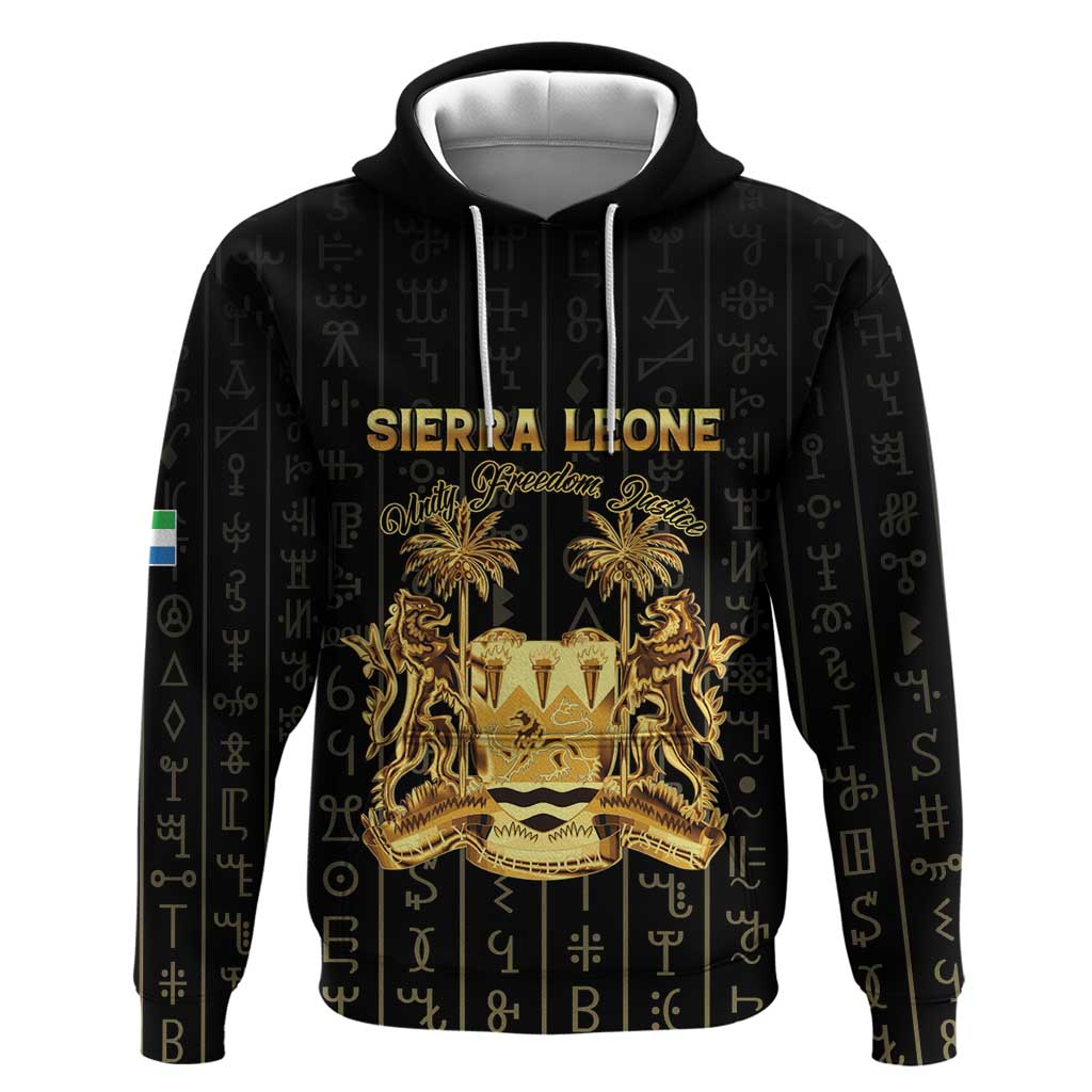 Personalized Sierra Leone Zip Hoodie Vai Syllabary Pattern - African Pride