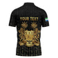 Personalized Sierra Leone Vai Syllabary Vertical Pattern Zipper Polo Shirt