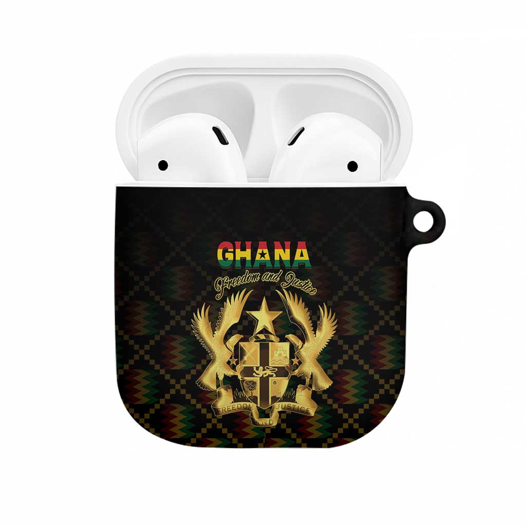 Ghana Kente Pattern AirPods Case The Heart of Gold of Africa