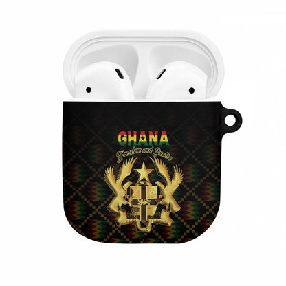 Ghana Kente Pattern AirPods Case The Heart of Gold of Africa