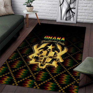 Ghana Gold Emblem Area Rug The Heart of Gold of Africa - African Pride