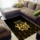 Ghana Gold Emblem Area Rug The Heart of Gold of Africa - African Pride