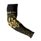 Personalized Ghana Kente Pattern Arm Sleeves The Heart of Gold of Africa