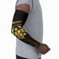 Personalized Ghana Kente Pattern Arm Sleeves The Heart of Gold of Africa