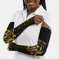Personalized Ghana Kente Pattern Arm Sleeves The Heart of Gold of Africa