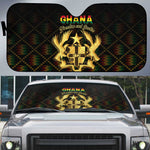 Ghana Kente Pattern Auto Sun Shade The Heart of Gold of Africa