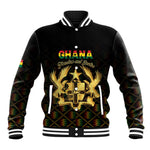 Personalized Ghana Gold Emblem Baseball Jacket The Heart of Gold of Africa - African Pride