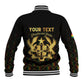 Personalized Ghana Gold Emblem Baseball Jacket The Heart of Gold of Africa - African Pride