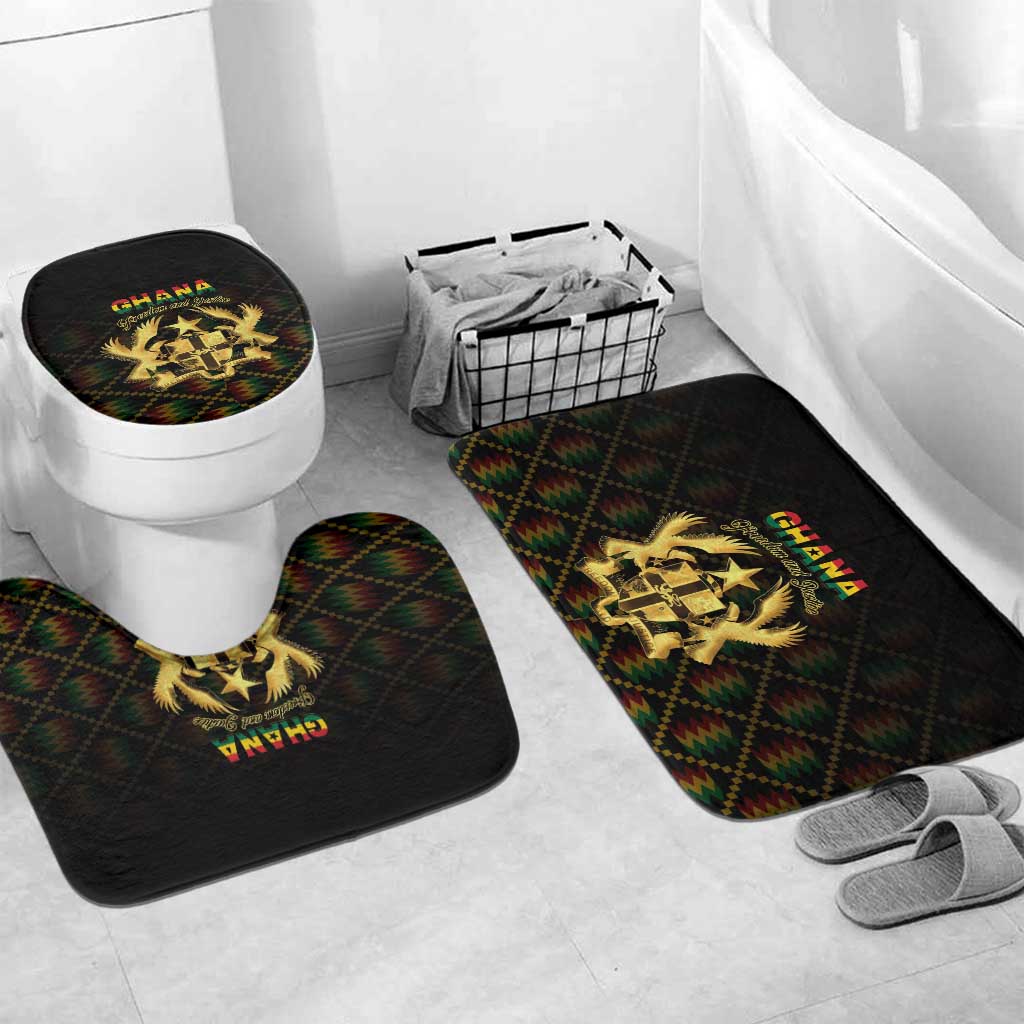 Ghana Kente Pattern Bathroom Set The Heart of Gold of Africa