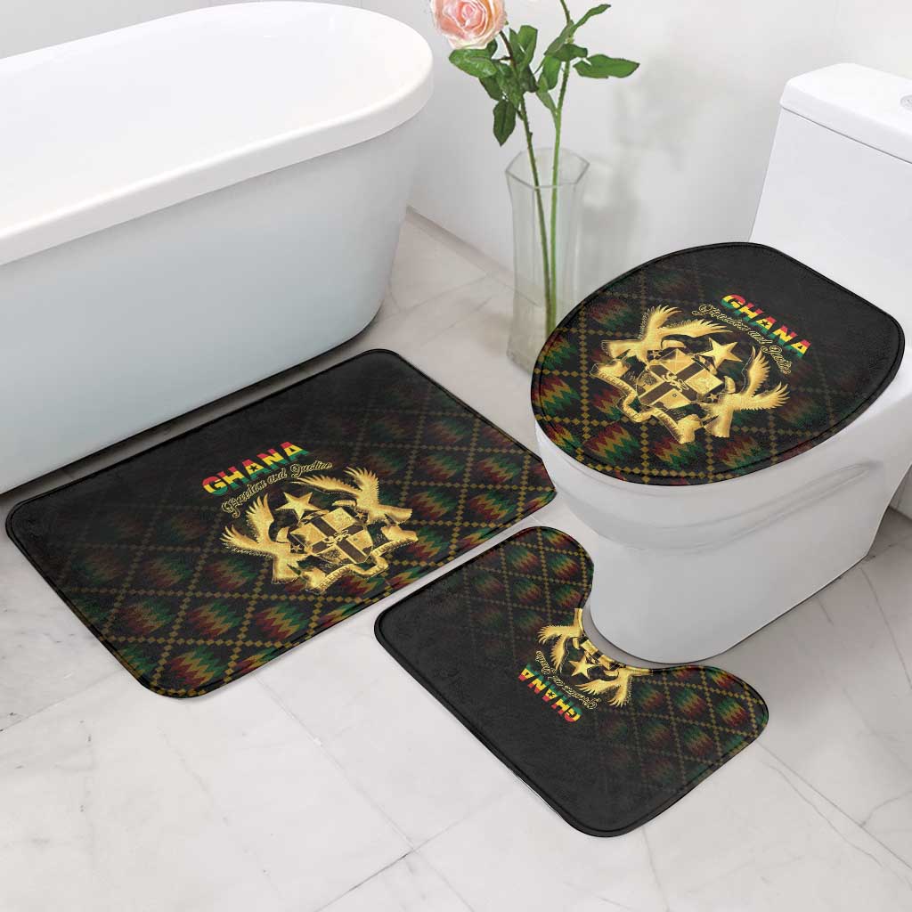 Ghana Kente Pattern Bathroom Set The Heart of Gold of Africa