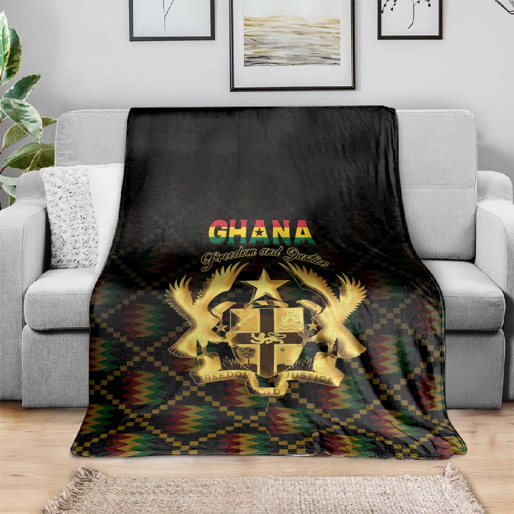 Ghana Gold Emblem Blanket The Heart of Gold of Africa - African Pride