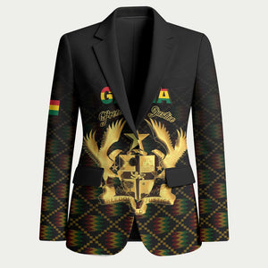 Personalized Ghana Kente Pattern Blazer The Heart of Gold of Africa