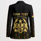 Personalized Ghana Kente Pattern Blazer The Heart of Gold of Africa